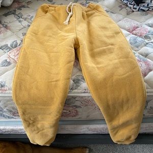❗️3 for $25❗️ Sherpa lined yellow joggers